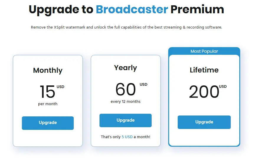 Pricing Plans - $5 USD Monthly for Premium Functionality by MagicStark