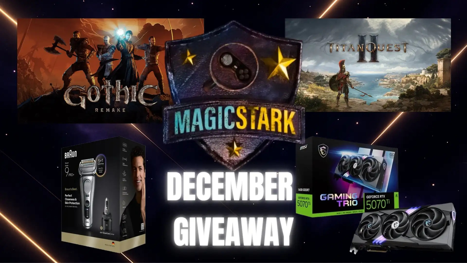 Prosincový 2025 Giveaway: Získej hry a periférie! by MagicStark
