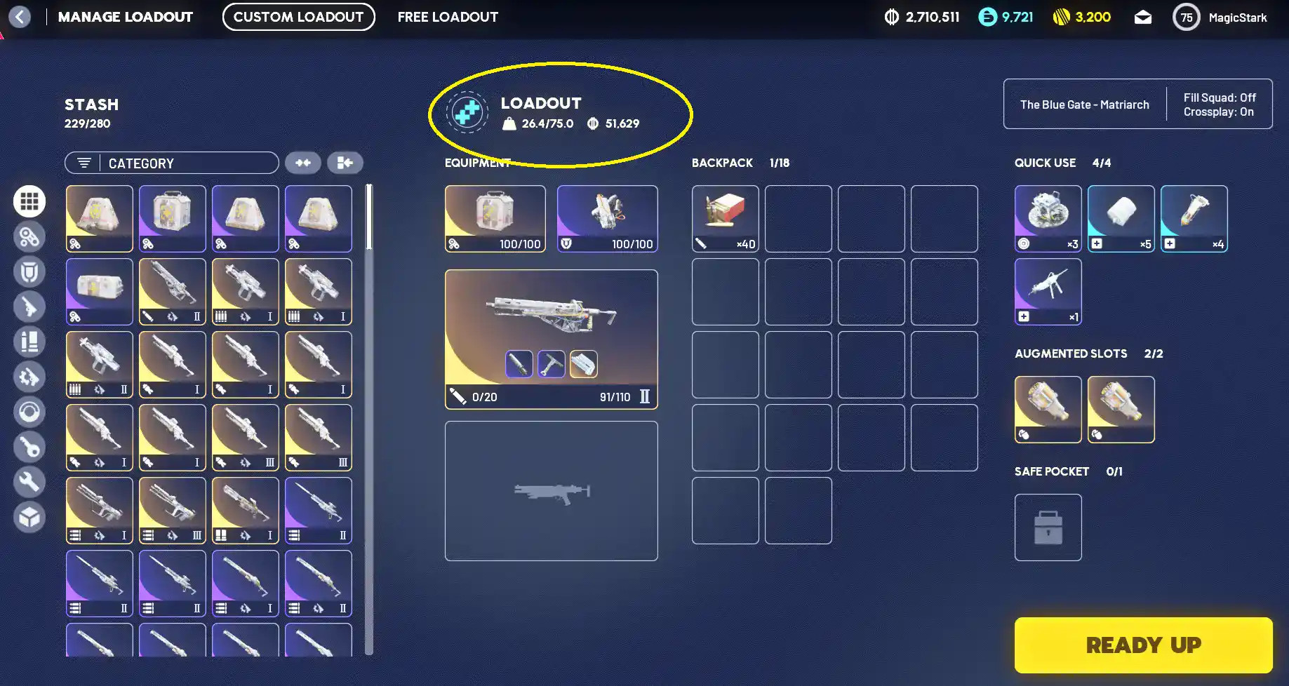 Gear Value (Průměrná hodnota vybavení) v Arc Raiders