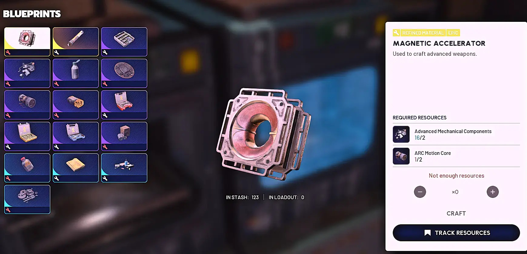 Jak se craftí Magnetic Accelerator by MagicStark